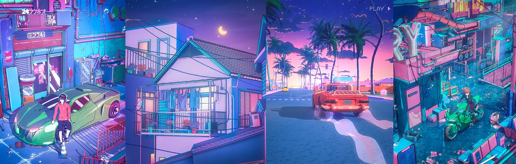 Retro Anime banner